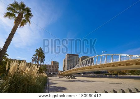 Valencia Alameda exposicion bridge on Turia river park