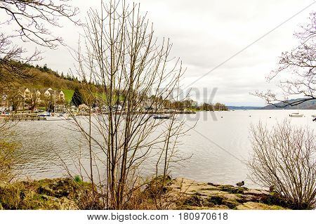 view of lake windermere from ambleside The Lake District, Cumbria,