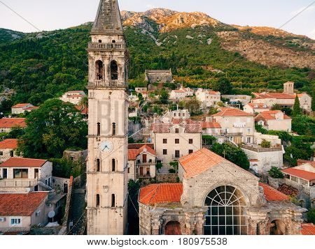 St. Nicholas Church, Old Town Perast in Montenegro