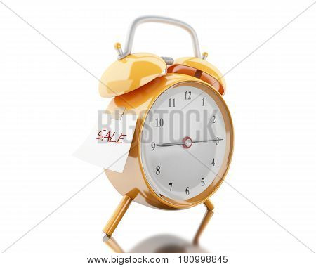 3D Alarm Clock With Sticky Paper Written 