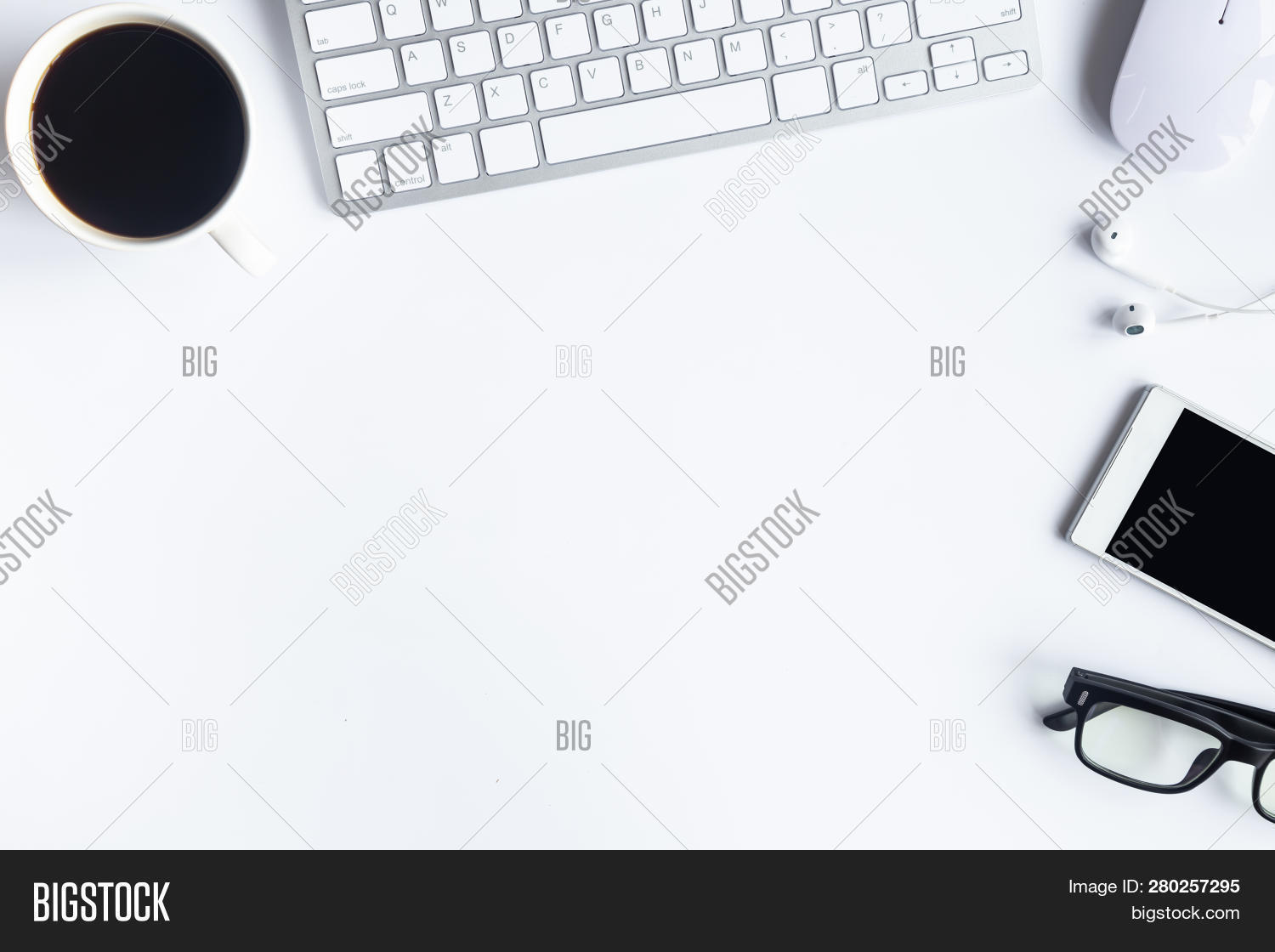Top View Desk Office Image & Photo (Free Trial) Bigstock