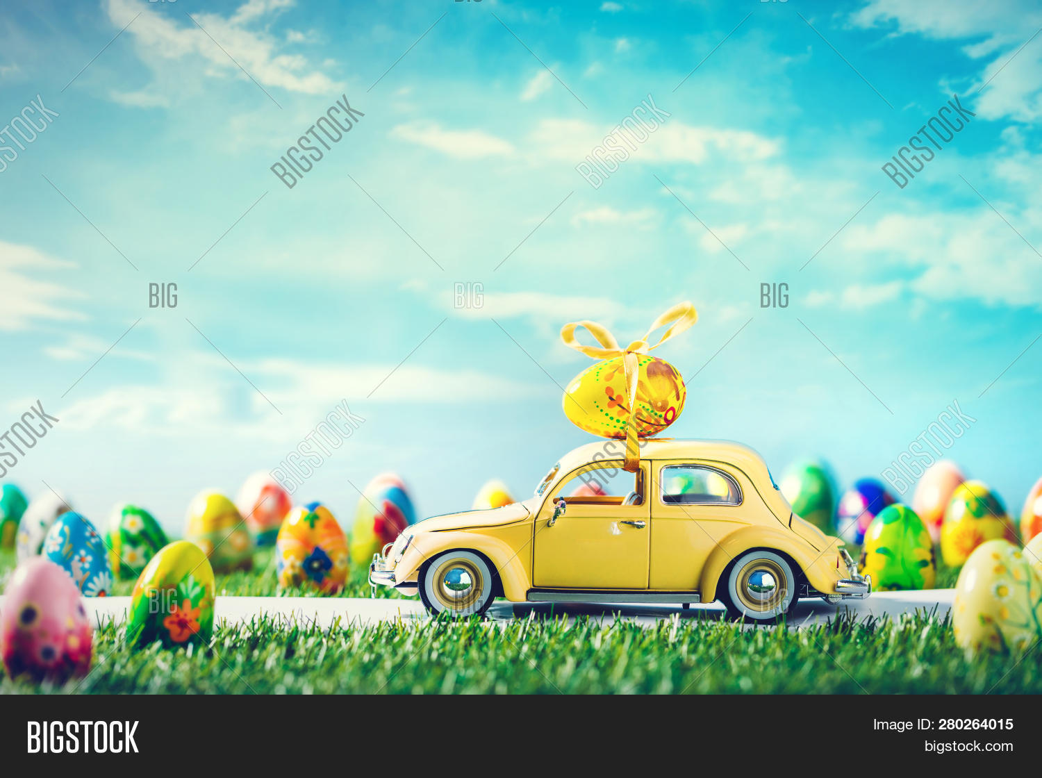 Retro Toy Car Easter Image & Photo (Free Trial) Bigstock