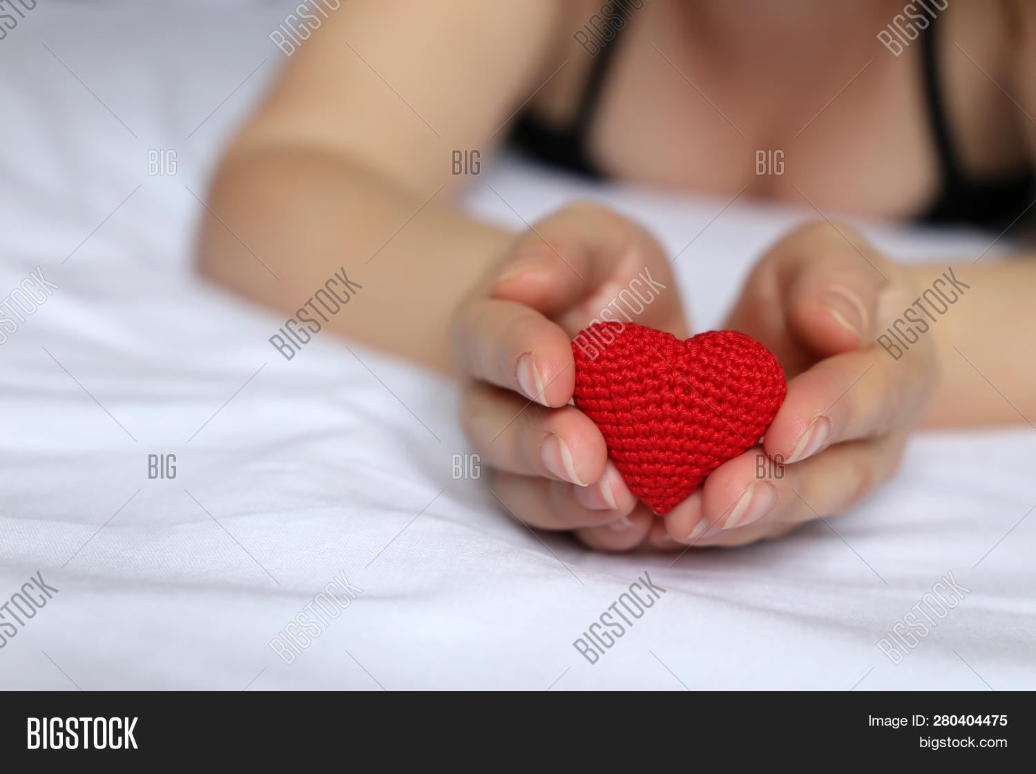 Sexy Woman Red Knitted Image & Photo (Free Trial)