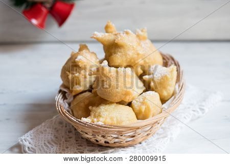 Pettole Is A Traditional Christmas South Italian Food Cooked From Dough And Fried In Olive Oil, Made