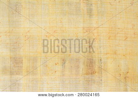 Real Old Payrus Paper Background And Texture Number 8. Close Up Macro.