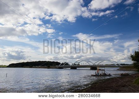 View Of Fjord And Meadows Near Holbaek, Denmark