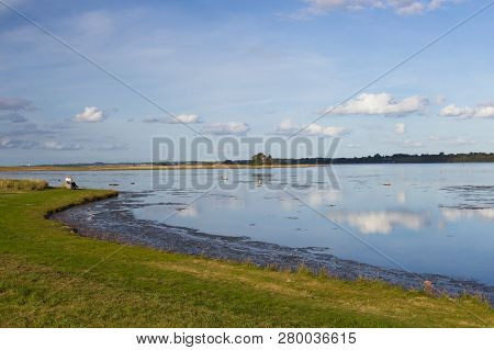 View Of Fjord And Meadows Near Holbaek, Denmark