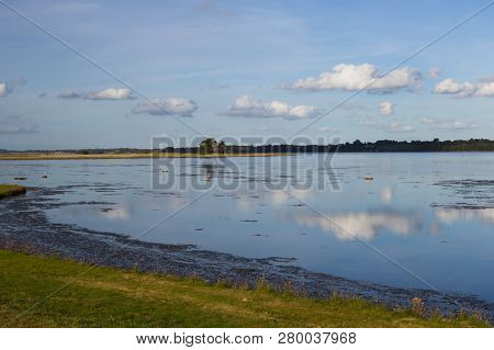 View Of Fjord And Meadows Near Holbaek, Denmark