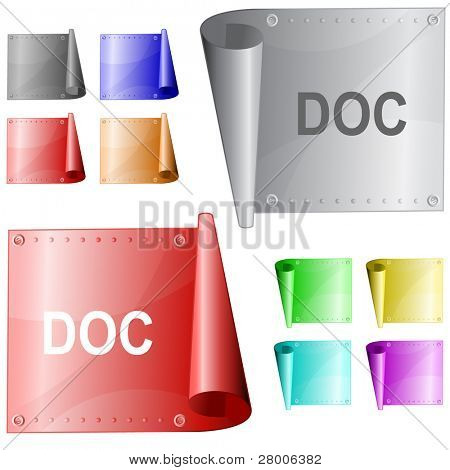 Superficie doc. Metal. Illustrazione di raster. Versione vettoriale è nel mio portafoglio.