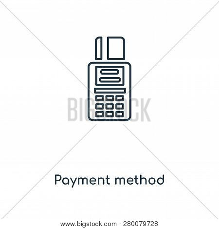 Payment Method Icon In Trendy Design Style. Payment Method Icon Isolated On White Background. Paymen