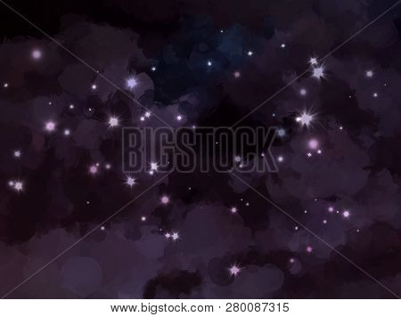 Violet Brush Strocke Background Abstract Dark Texture