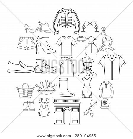 Underlinen Icons Set. Outline Set Of 25 Underlinen Icons For Web Isolated On White Background