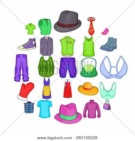 Corslet Icons Set. Cartoon Set Of 25 Corslet Icons For Web Isolated On White Background