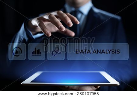 Data Analysis Business Intelligence Analytics Internet Technology Concept.