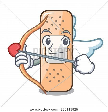 Cupid Sticking Plaster On The Cartoon Shape