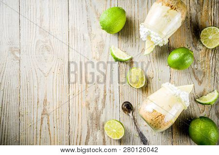 Key Lime Pie In Small Jars