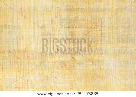 Real Old Payrus Paper Background And Texture Number 9. Close Up Macro.