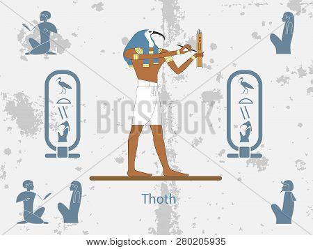 Ancient Egypt Backgrounds. Thoth Is One Of The Ancient Egyptian Deities