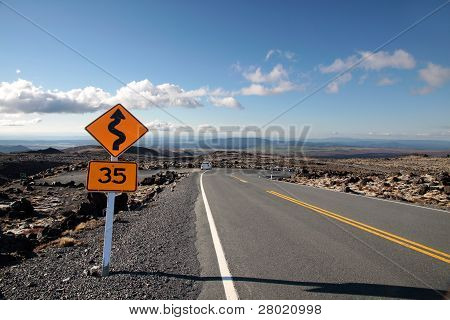 StraÃŸe am Mount ruapehu