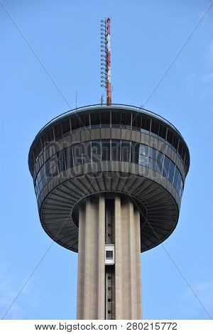 San Antonio, Tx - Oct 14: Tower Of The Americas In San Antonio, Texas, As Seen On Oct 14, 2018. It W