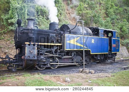 Old Steam Engine At Nilgiri Mountains Railway, India