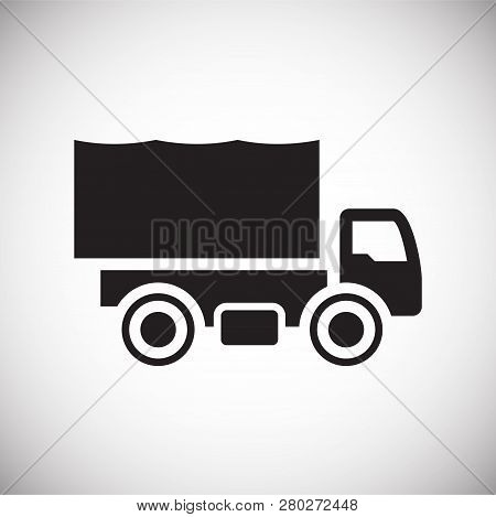 Truck Icon On White Background For Graphic And Web Design, Modern Simple Vector Sign. Internet Conce