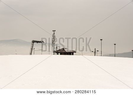 Highest Hill Of Jablunkovska Brazda - Kempa Hill Above Bukovec Village Near Jablunkov City With Ski 