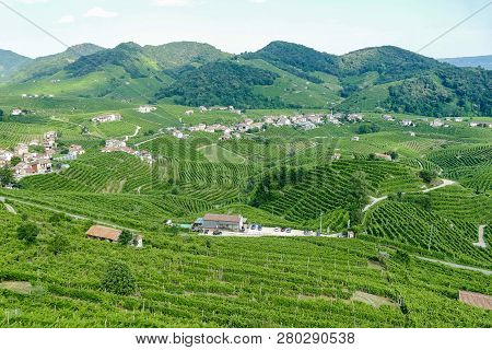Village In The Mountains, Beautiful Photo Digital Picture