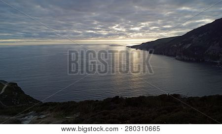 The Slieve League Cliffs In The West Of The Irish County Donegal On The Atlantic Ocean Are With 601 