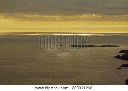The Slieve League Cliffs In The West Of The Irish County Donegal On The Atlantic Ocean Are With 601 