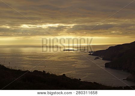The Slieve League Cliffs In The West Of The Irish County Donegal On The Atlantic Ocean Are With 601 
