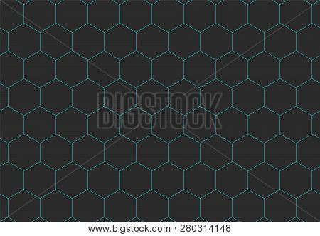 Simple Vector Hexagonal Background. Created As Simplification For Further Work.