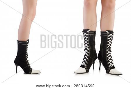 Topboots isolated on white background 