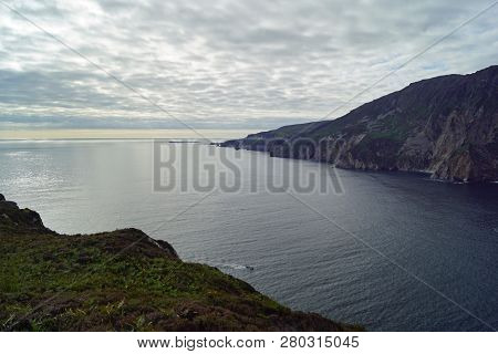 The Slieve League Cliffs In The West Of The Irish County Donegal On The Atlantic Ocean Are With 601 