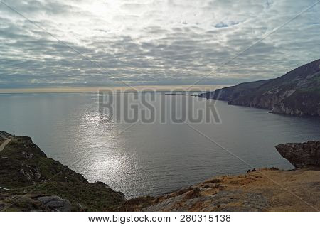 The Slieve League Cliffs In The West Of The Irish County Donegal On The Atlantic Ocean Are With 601 