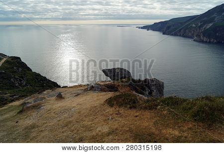 The Slieve League Cliffs In The West Of The Irish County Donegal On The Atlantic Ocean Are With 601 