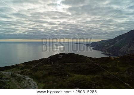 The Slieve League Cliffs In The West Of The Irish County Donegal On The Atlantic Ocean Are With 601 
