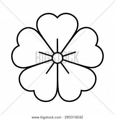 Flower Icon Isolated On White Background. Vector