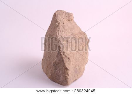 Close Up Photo Of Isolated Stone On White Background