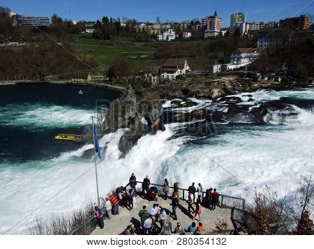 The Rhine Falls Or Rheinfall Waterfall, Neuhausen Am Rheinfall - Canton Of Schaffhausen, Switzerland