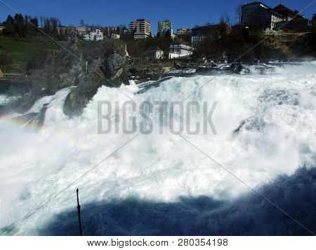 The Rhine Falls Or Rheinfall Waterfall, Neuhausen Am Rheinfall - Canton Of Schaffhausen, Switzerland