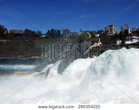 The Rhine Falls Or Rheinfall Waterfall, Neuhausen Am Rheinfall - Canton Of Schaffhausen, Switzerland