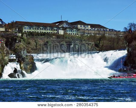 The Rhine Falls Or Rheinfall Waterfall, Neuhausen Am Rheinfall - Canton Of Schaffhausen, Switzerland