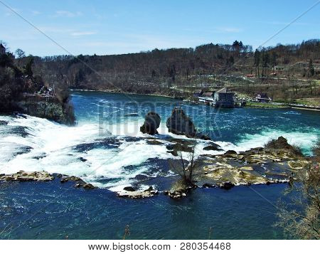 The Rhine Falls Or Rheinfall Waterfall, Neuhausen Am Rheinfall - Canton Of Schaffhausen, Switzerland