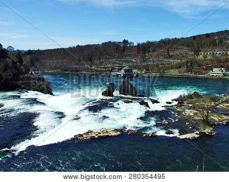The Rhine Falls Or Rheinfall Waterfall, Neuhausen Am Rheinfall - Canton Of Schaffhausen, Switzerland