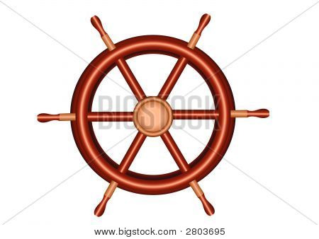 Ships Steering Wheel Vector