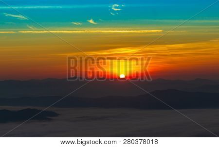 Sunrise At Doi Samer Dao Sri Nan National Park Thailand