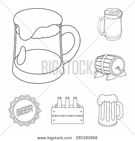 Vector Design Of Minimal And Pint Icon. Collection Of Minimal And Craft Vector Icon For Stock.