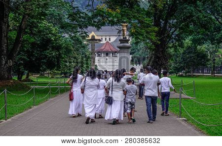 People Visit Sacred Tooth Relic Temple