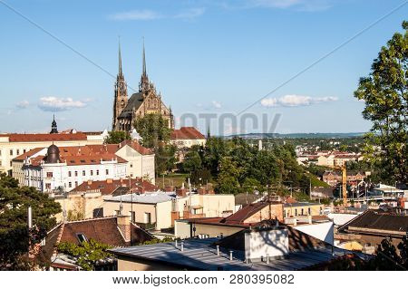 View Of The St, Peter And Paul Cathedral In Brno, Czech Republic